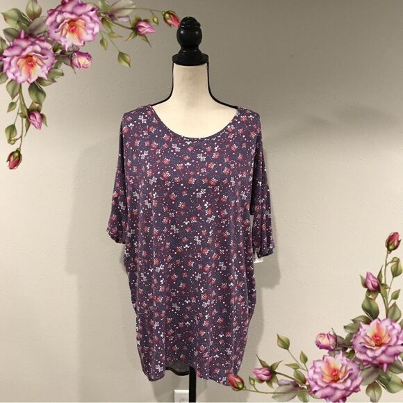 LuLaRoe floral Irma top  - Picture 1 of 10